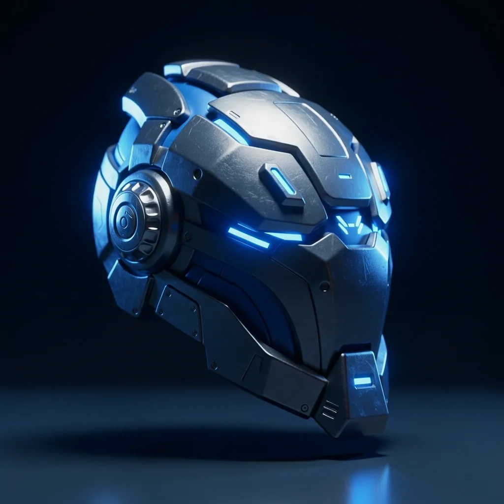 Technical 3D asset rendering detail