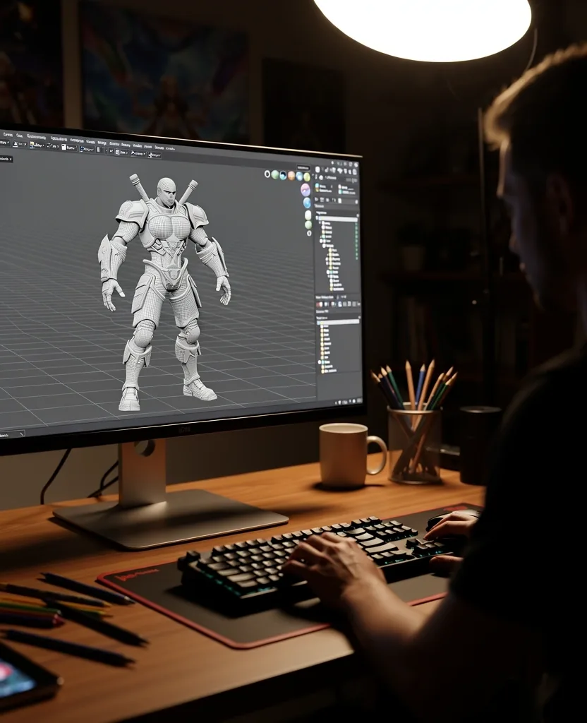 3D Character Topology