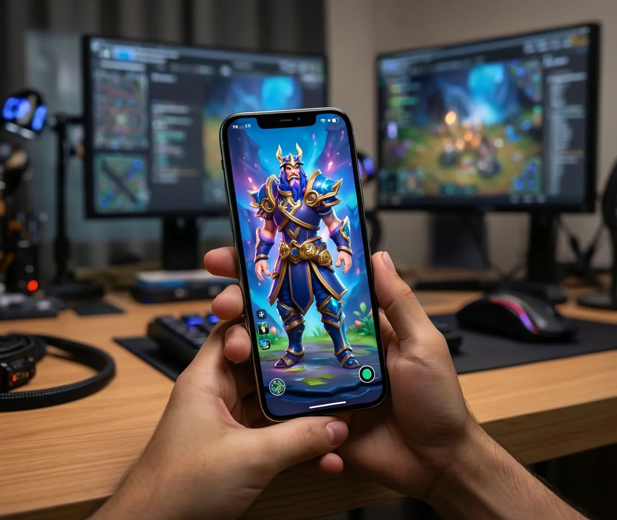 High-fidelity 3D mobile game asset render